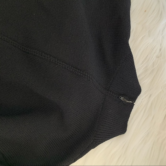 St.John Black Mock Turtleneck Beaded Detail - Picture 7 of 7